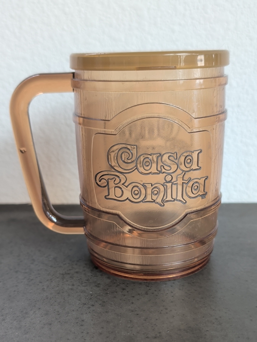 Casa Bonita Root Beer Barrel Mug With Lid